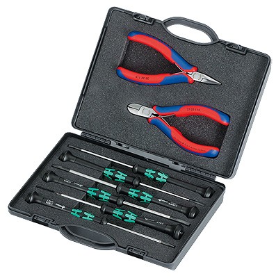 Набор инструментов для электроники KNIPEX 00 20 18 KN-002018 фото 1 — Фирменный магазин Knipex в России