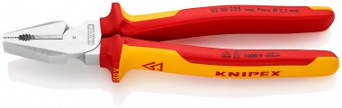 Плоскогубцы комбинированные особой мощности, 225 мм, KNIPEX 02 06 225 KN-0206225 — Фирменный магазин Knipex в России