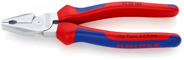 Плоскогубцы комбинированные особой мощности, 180 мм, KNIPEX 02 05 180 KN-0205180 — Фирменный магазин Knipex в России