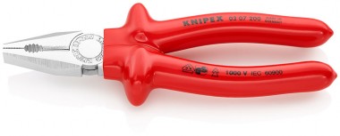 Плоскогубцы комбинированные, 200 мм, KNIPEX 03 07 200 KN-0307200 — Фирменный магазин Knipex в России