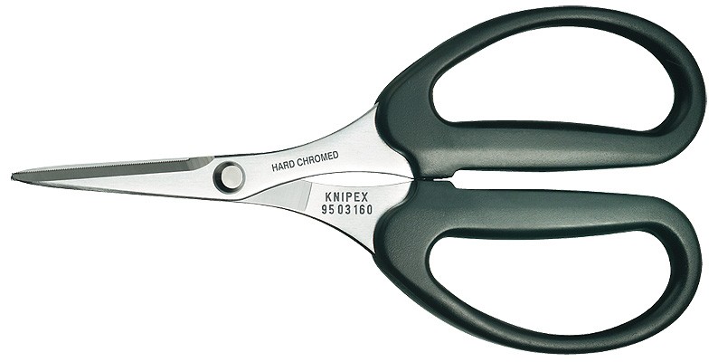 Ножницы для волокна KEVLAR® KNIPEX 95 03 160 SB KN-9503160SB фото 1 — Фирменный магазин Knipex в России