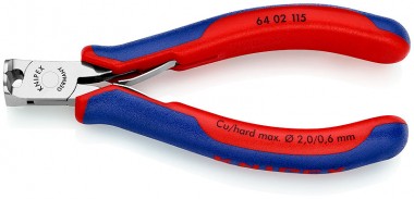 Кусачки торцевые для электроники  KNIPEX 64 02 115 KN-6402115 &mdash; Фирменный магазин Knipex в России