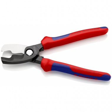 Ножницы для резки кабелей с двойными режущими кромками KNIPEX 95 12 200 SB KN-9512200SB &mdash; Фирменный магазин Knipex в России