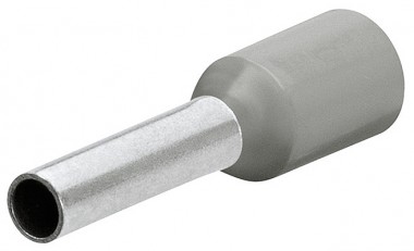 Гильзы серого цвета контактные с пластмассовыми изоляторами KNIPEX 97 99 355 KN-9799355 &mdash; Фирменный магазин Knipex в России