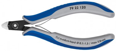 Прецизионные Бокорезы для электроники KNIPEX 79 22 120 KN-7922120 &mdash; Фирменный магазин Knipex в России