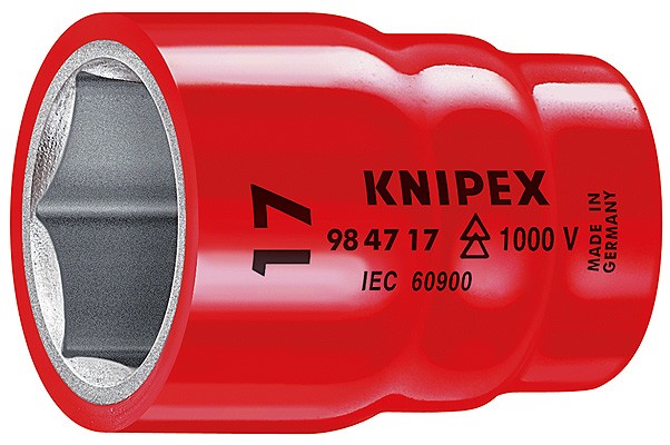 Сменные головки к торцевому ключу для винтов с шестигранной головкой KNIPEX 98 47 22 KN-984722 фото 1 — Фирменный магазин Knipex в России