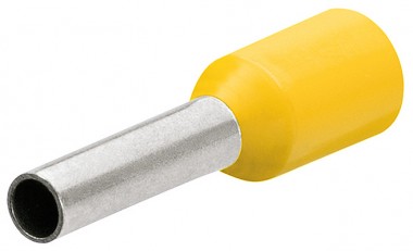 Гильзы желтого цвета контактные с пластмассовыми изоляторами KNIPEX 97 99 356 KN-9799356 &mdash; Фирменный магазин Knipex в России