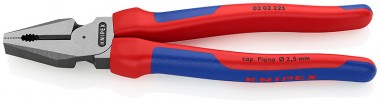 Плоскогубцы комбинированные особой мощности, 225 мм, KNIPEX 02 02 225 KN-0202225 — Фирменный магазин Knipex в России