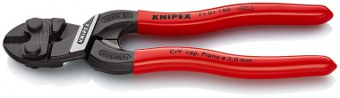 KN-7101160SB Компактный болторез KNIPEX CoBolt® S KN-71 01 160SB, 160 mm, чёрный, обливные рукоятки, с подвесом — Фирменный магазин Knipex в России