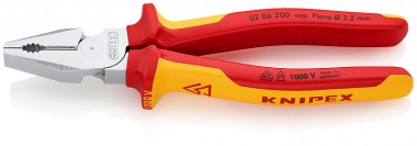 Плоскогубцы комбинированные особой мощности, 200 мм, KNIPEX 02 06 200 KN-0206200 — Фирменный магазин Knipex в России