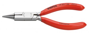 Круглогубцы с режущей кромкой (круглогубцы ювелира) KNIPEX 19 03 130 KN-1903130 &mdash; Фирменный магазин Knipex в России