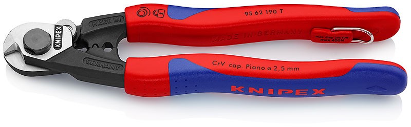 Ножницы для резки проволочных тросов KNIPEX 95 62 190T KN-9562190T фото 1 — Фирменный магазин Knipex в России