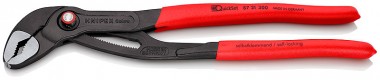 Высокотехнологичные сантехнические клещи KNIPEX Cobra® QuickSet 87 21 300SB, 300 мм, серые, обливные рукоятки, с подвесом, KN-8721300SB — Фирменный магазин Knipex в России