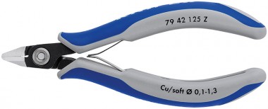 Прецизионные бокорезы для электроники, 0.1-1.3 мм, KNIPEX  7942125Z KN-7942125Z &mdash; Фирменный магазин Knipex в России