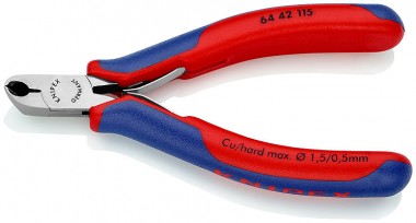 Кусачки торцевые для электроники  KNIPEX  64 42 115 KN-6442115 — Фирменный магазин Knipex в России