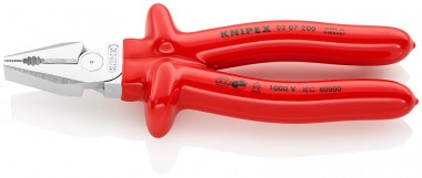 Плоскогубцы комбинированные особой мощности, 200 мм, KNIPEX 02 07 200 KN-0207200 &mdash; Фирменный магазин Knipex в России