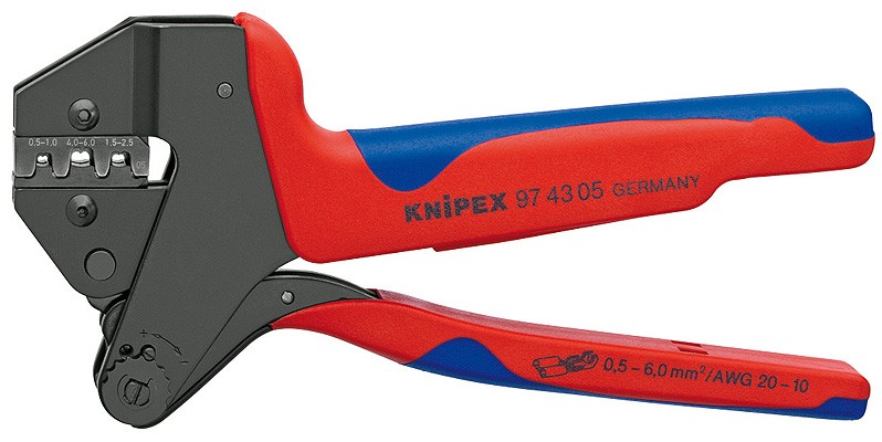 Инструмент для опрессовки системный, для сменных опрессовочных плашек KNIPEX 97 43 05 KN-974305 фото 1 — Фирменный магазин Knipex в России