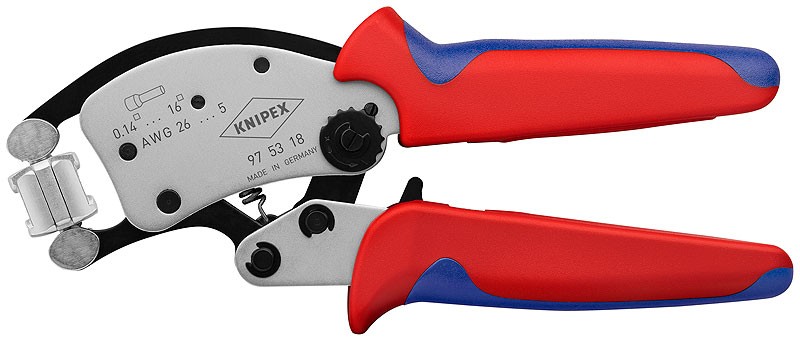 Клещи для опрессовки контактных гильз Twistor16 KNIPEX 97 53 18  KN-975318 фото 1 — Фирменный магазин Knipex в России