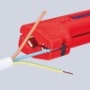 Универсальный инструмент для снятия оболочки с кабеля домовой и промышленной сети KNIPEX 16 90 130 SB KN-1690130SB фото 3 — Фирменный магазин Knipex в России