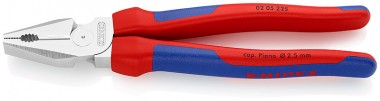 Плоскогубцы комбинированные особой мощности, 225 мм, KNIPEX 02 05 225 KN-0205225 — Фирменный магазин Knipex в России