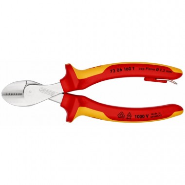 KN-7306160TBK KNIPEX X-Cut® хромированные 160 mm — Фирменный магазин Knipex в России