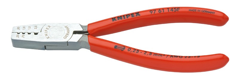 Инструмент для обжима концевых гильз KNIPEX 97 61 145 F KN-9761145F фото 1 — Фирменный магазин Knipex в России