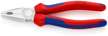 Плоскогубцы комбинированные, 180 мм, KNIPEX 03 05 180 KN-0305180 — Фирменный магазин Knipex в России