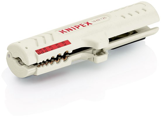 Инструмент для удаления оболочки для кабелей передачи данных KNIPEX 16 65 125 SB KN-1665125SB фото 1 — Фирменный магазин Knipex в России