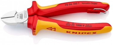 KN-7006160TBK Кусачки боковые хромированные 160 mm — Фирменный магазин Knipex в России