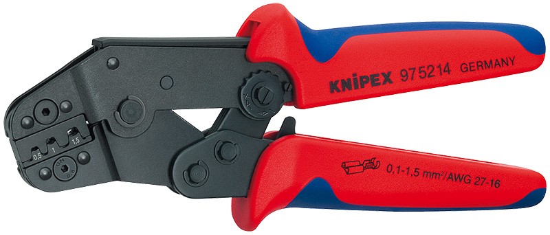 Клещи зажимные для опрессовки, укороченная конструкция KNIPEX 97 52 14 KN-975214 фото 1 — Фирменный магазин Knipex в России