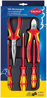 Набор электроизолированных инструментов VDE с 3 отвертками WERA KNIPEX 00 20 13 KN-002013 — Фирменный магазин Knipex в России