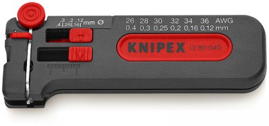 Съемник изоляции модель Mini KNIPEX 12 80 040 SB KN-1280040SB — Фирменный магазин Knipex в России