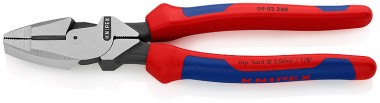 Клещи с токоведущим кабелем &quot;Lineman’s Pliers&quot;, 240 мм, KNIPEX 	09 02 240 KN-0902240 — Фирменный магазин Knipex в России