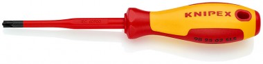 Тонкая отвертка для винтов с шлицем PlusMinus PZ KNIPEX 98 25 02 SLS KN-982502SLS — Фирменный магазин Knipex в России