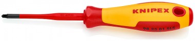Тонкая отвертка для винтов с шлицем PlusMinus PZ KNIPEX 98 25 01 SLS KN-982501SLS — Фирменный магазин Knipex в России