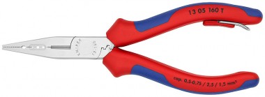 Плоскогубцы для электрика, 160 мм, KNIPEX 13 05 160T KN-1305160T — Фирменный магазин Knipex в России