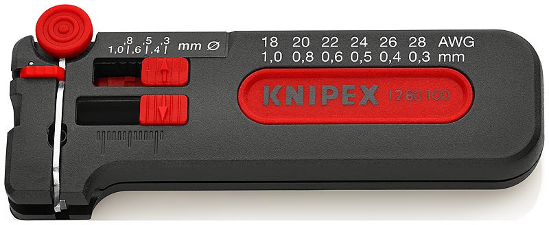 Съемник изоляции модель Mini KNIPEX 12 80 100 SB KN-1280100SB фото 1 — Фирменный магазин Knipex в России