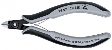 Прецизионные Бокорезы для электроники антистатические KNIPEX 79 02 120 ESD KN-7902120ESD &mdash; Фирменный магазин Knipex в России