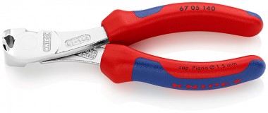 Кусачки торцевые особой мощности 140 мм KNIPEX 67 05 140 KN-6705140 — Фирменный магазин Knipex в России