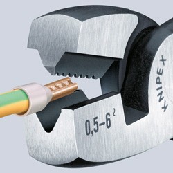 Инструмент для обжима концевых гильз с торцевой установкой KNIPEX 97 81 180 KN-9781180 &mdash; Фирменный магазин Knipex в России