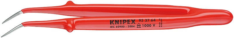 Пинцет для прецизионных работ, изолирован KNIPEX 92 37 64 KN-923764 фото 1 — Фирменный магазин Knipex в России