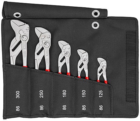 Набор из 5-ти клещевых ключей в сумке-скрутке KNIPEX 00 19 55 S4 KN-001955S4 фото 1 — Фирменный магазин Knipex в России